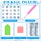 20 Pcs Winter Christmas Snowflake Diamond Painting Magnets Winter Fridge Magnet Diamond Art Kits Christmas Diamond 5D DIY Diamond Art Magnets Decals Craft for Xmas Ornaments Family Decor
